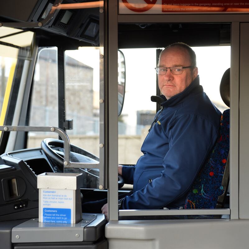 Mick Kelly: ‘I don’t miss the traffic, but I really notice it’s not there.’ Photograph: Dara Mac Dónaill