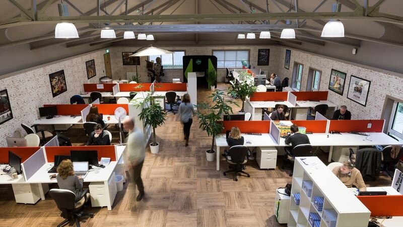 The interior of Ludgate Hub,  which has grown to provide 146 jobs locally in Skibbereen, West Cork. Photograph:  Emma Jervis Photography