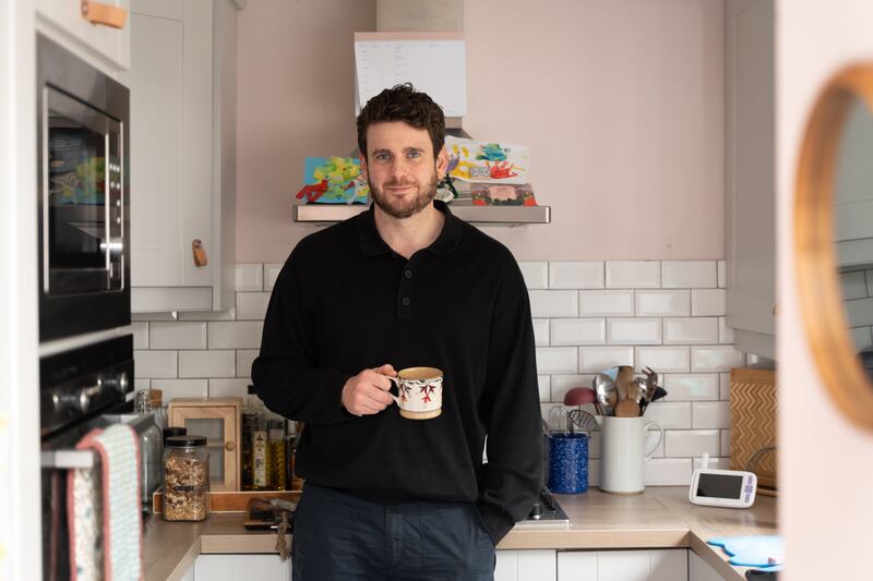 Murphy in his kitchen