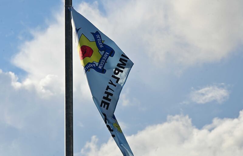 A UDA flag on Annalee Street. Photograph: Arthur Allison/Pacemaker