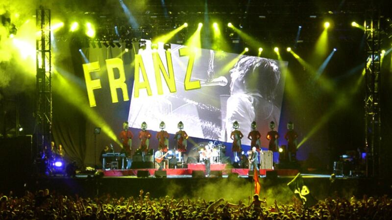 Jackson's stage design for Franz Ferdinand's 2006 tour