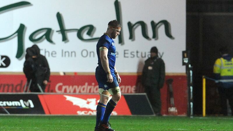Leinster have not released an update  on Seán O’Brien since he went off with a shoulder injury against Scarlets on  March 9th. Photograph: Ian Cook/Inpho