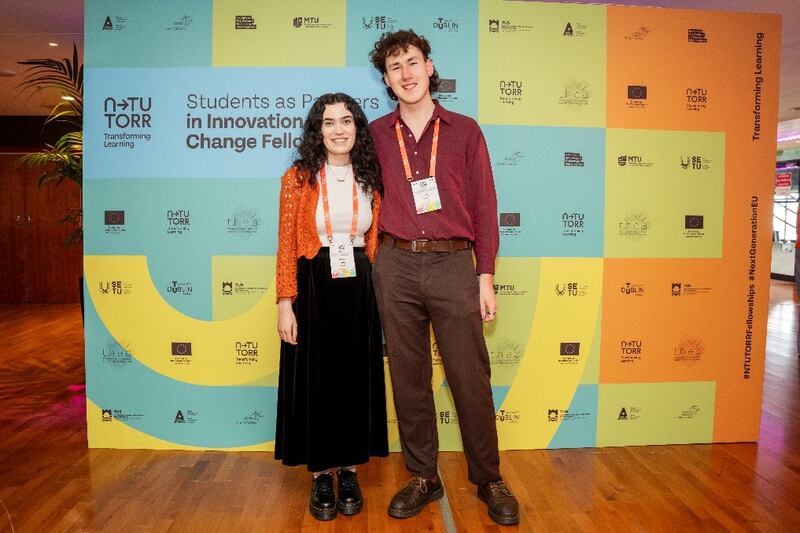 IADT students Nicola Byrne and Tadhg Nolan