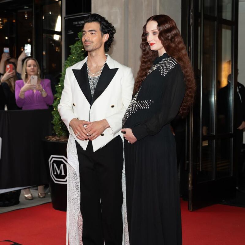 Joe Jonas and pregnant Game of Thrones star Sophie Turner. Photograph: Calla Kessler/The New York Times