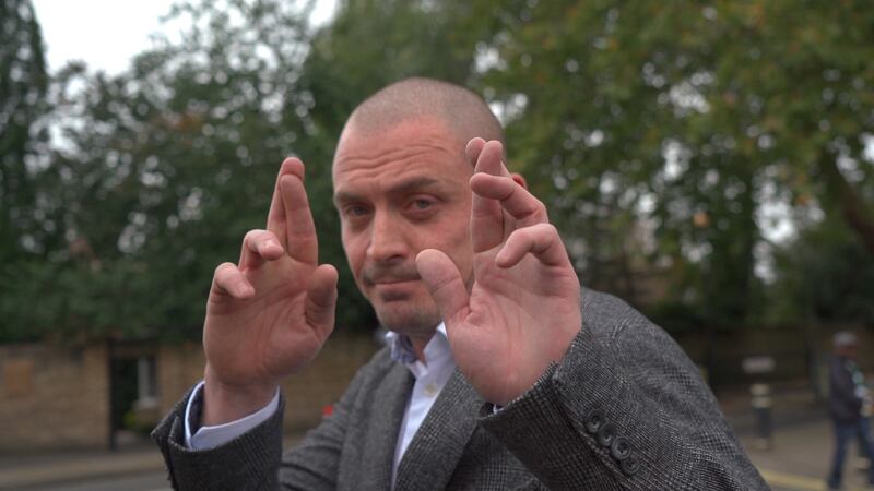 Liath chef and owner Damien Grey on his way into the Michelin star awards for 2020, held in October in London. Photograph: Another Avenue