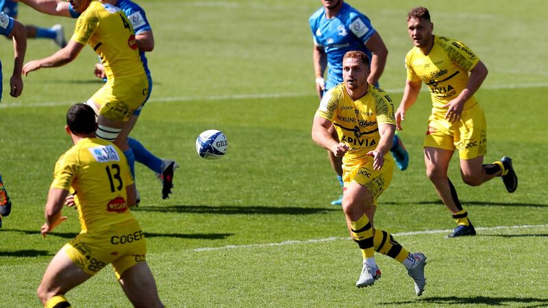 La Rochelle outhalf Ihaia West enjoyed an armchair ride in last season’s Heineken Champions Cup semi-final against Leinster at the  Stade Marcel Deflandre. Photograph: Manuel Blondeau/Inpho