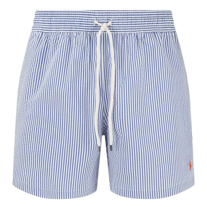 Men’s seersucker swim shorts, €90, Ralph Lauren, Arnotts