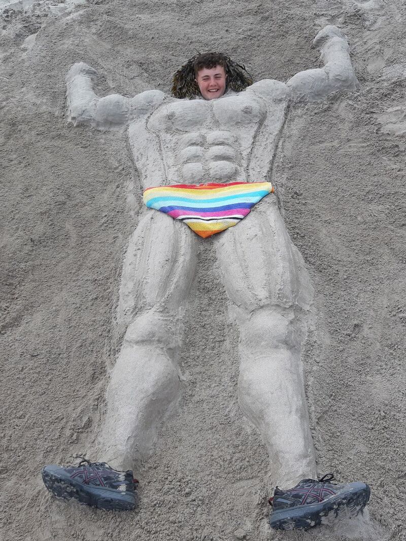 Derrynane's leading bodybuilder. Photograph: Johanna Moore