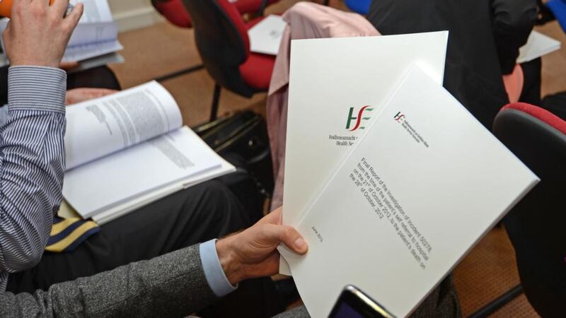 Journalists read the Health Service Executive  clinical review report into the death of Savita Halappanavar in  Dublin, today. Photograph: Eric Luke/The Irish Times