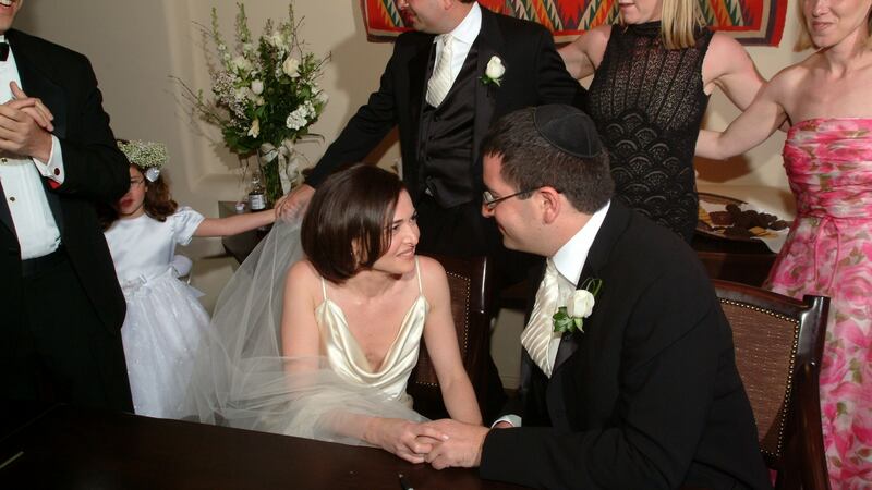 Sheryl Sandberg and David Goldberg on their wedding day.