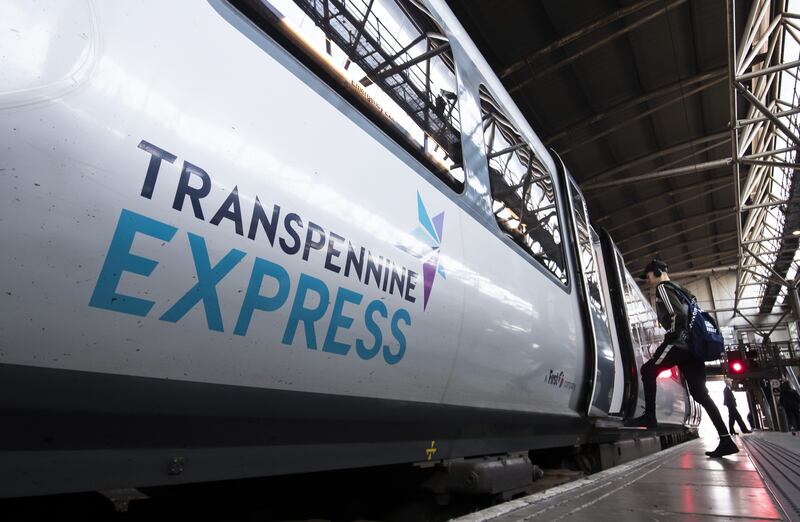 British prime minister Rishi Sunak took the Transpennine Express back into public ownership last year: Photograph: Danny Lawson/PA 
