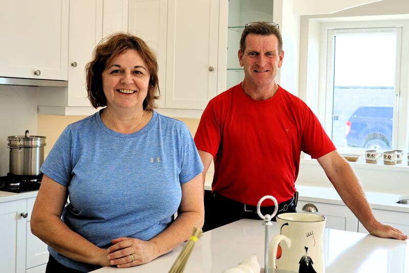 Amanda and John O'Connell in the kitchen of their home, Cloverhill, outside Ballinamore which they did up with the Vacant Property Refurbishment Grant.
