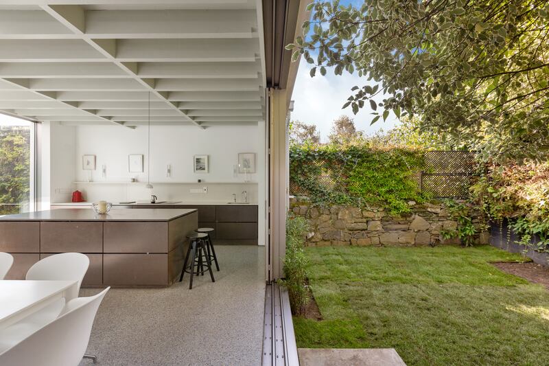 Full height glazing gives a real seamless feel to indoor outdoor areas