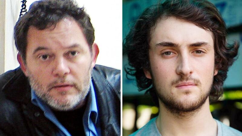Hostages in Syria: Liberation newspaper journalist Didier Francois (left) and  French freelance photographer Edouard Elias. Photographs: Janine Haidar/Chris Huby/AFP/Getty Images