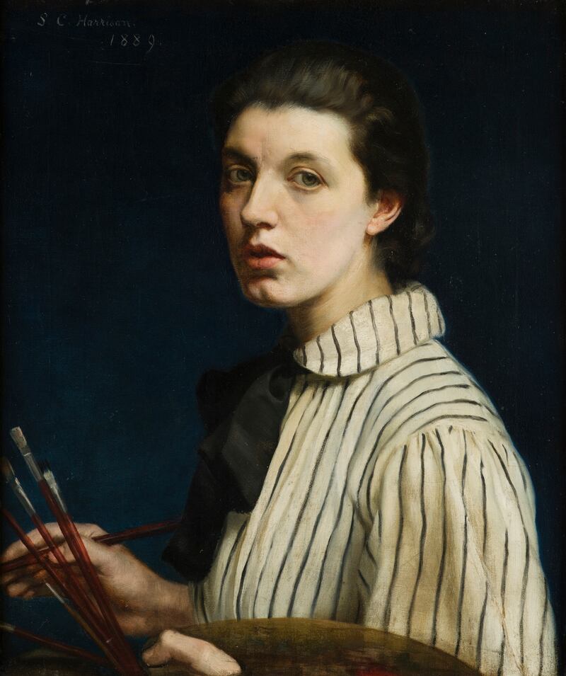 Self-portrait by  Sarah Cecilia Harrison.