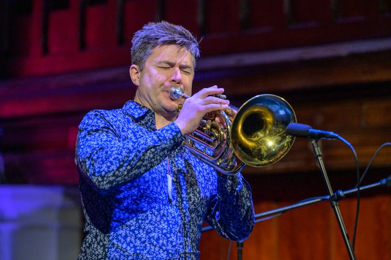 Daniel Herskedal on bass trumpet. Photograph: John Cronin