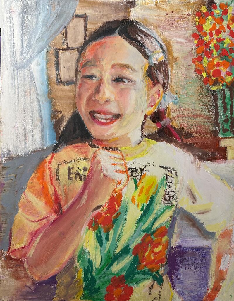 My Little Sister, by Guorui Sui, age 10