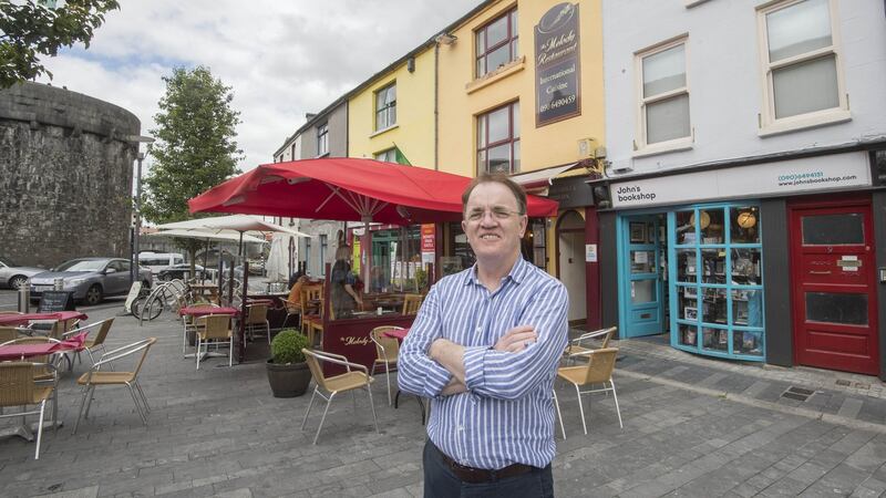 John Donohoe, antiquarian bookseller, outside his bookshop in Athlone: “I have always liked the idea of collecting everything by one writer.” Photograph: Brenda Fitzsimons