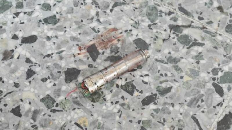 Evidence photographed at the scene of the Manchester Arena bombing. Photograph: The New York Times