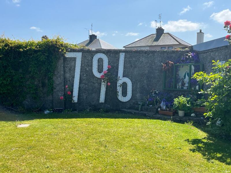 The memorial to the 796 babies soon to be exhumed at the former mother-and-baby home in Tuam, Co Galway. Photograph: Keith Duggan