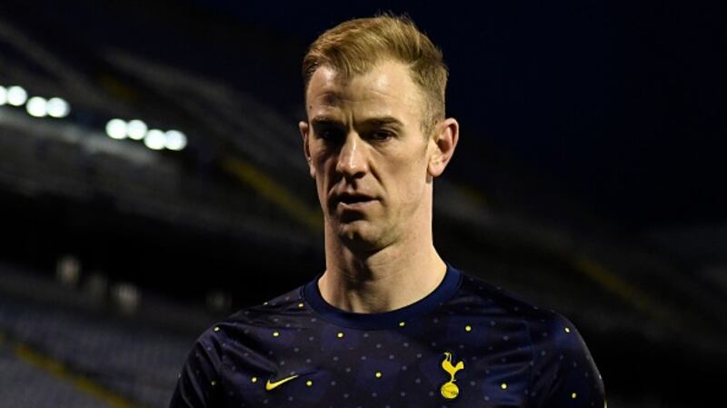 Joe Hart’s Tottenham Hotspur crashed out of the Europa league after a 3-0 defeat to Dinamo Zagreb. Photograph: Getty Images