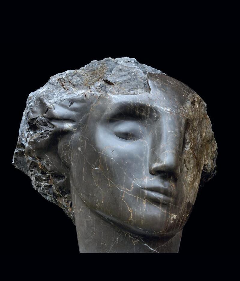 Dark forest head by Emily Young (2013) Photograph: Courtesy of Bowman Sculpture