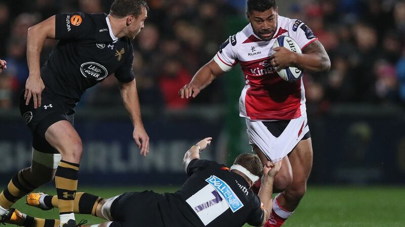 Ulster’s Charles Piutau carries against former club Wasps. Photograph: Brian Lawless/PA