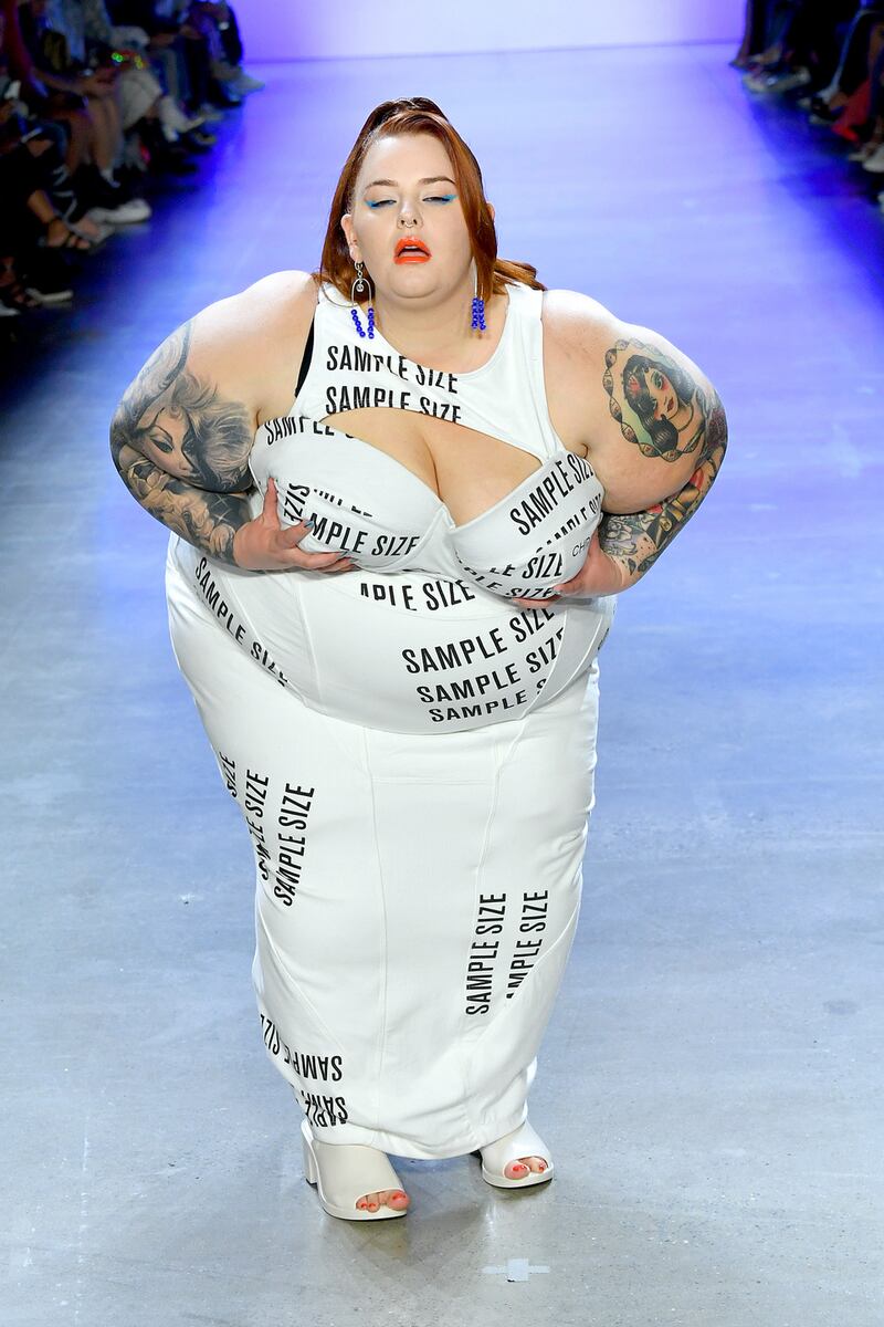 Tess Holliday on the Chromat runway